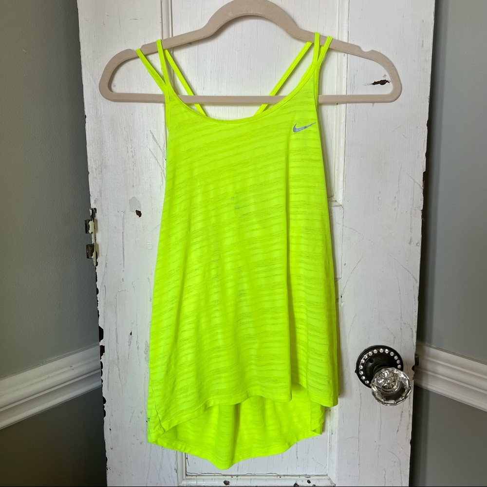 Nike neon dry fit workout tank top